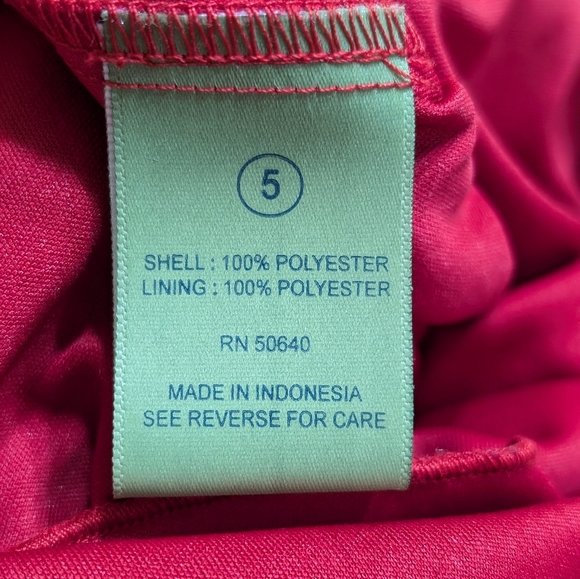 Johnny Martin Size 5 Juniors Red Strapless Mini Dress with Elastic Waistband - Picture 6 of 11